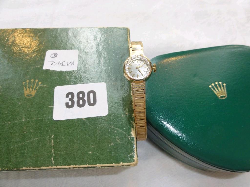 Appraisal: A ct gold ladies wristwatch by Rolex with ct gold