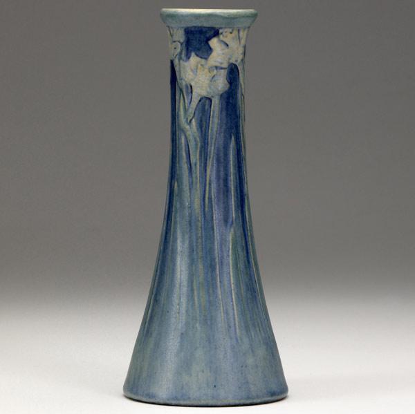 Appraisal: NEWCOMB COLLEGE Tapering vase carved by A F Simpson with