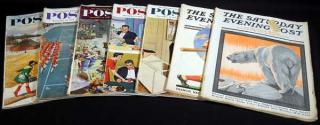 Appraisal: Issues VINTAGE ANTIQUE SATURDAY EVENING POST Magazine Details This lot