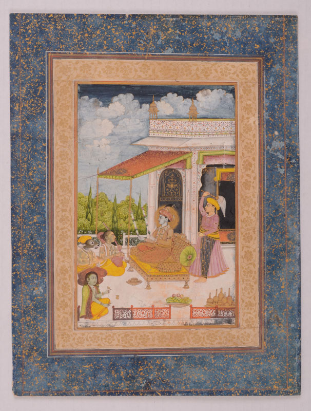 Appraisal: MUGHAL SCHOOL TH TH C ILLUSTRATION FROM RAGAMALA SERIES PRINCE