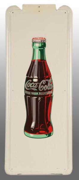 Appraisal: Coca-Cola Pilaster Bottle Sign with Button Description Includes connecting hardware