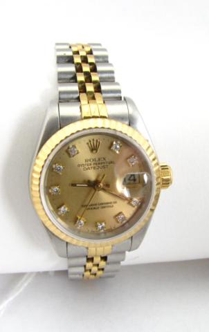 Appraisal: Lady's K and stainless Rolex Datejust million series - circa