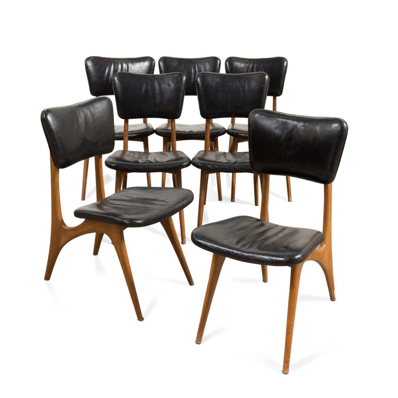 Appraisal: SEVEN VLADIMIR KAGAN DINING CHAIRS CA Set of seven Vladimir