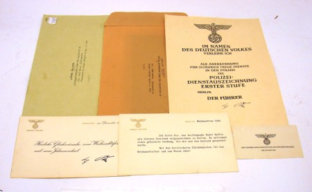 Appraisal: Lot consists of a grouping of German WWII paper documents