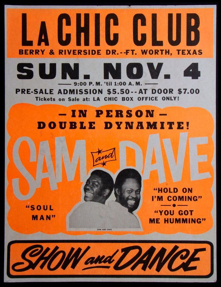 Appraisal: Sam and Dave La Chic Club Vintage Boxing Style poster