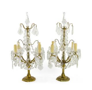 Appraisal: A PAIR OF FRENCH LOUIS XV STYLE GILT BRONZE AND