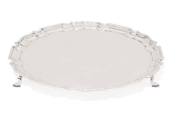 Appraisal: An Edward VII sterling silver footed salver An Edward VII