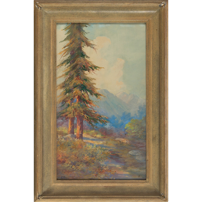 Appraisal: Andrew G Paul American - Impressionist California Landscape watercolor signed