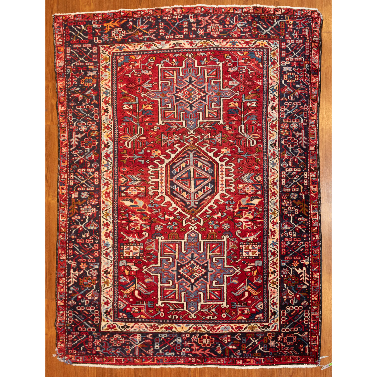 Appraisal: KARAJA RUG PERSIA X Third quarter- th century hand-knotted wool