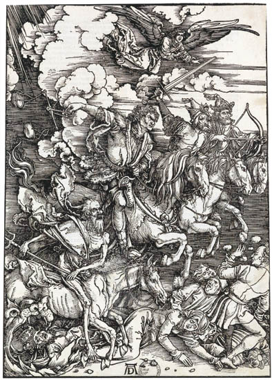 Appraisal: ALBRECHT D RER The Four Horsemen Woodcut x mm x