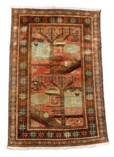 Appraisal: Hand Woven Persian Balouchi Area Rug ' x ' Wool