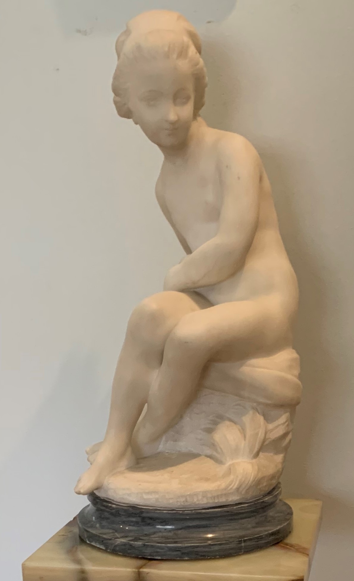 Appraisal: FALCONET Etienne Maurice after - Psyche Marble Incised Signature ''