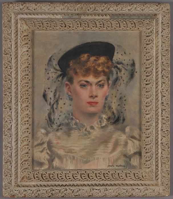 Appraisal: GRETA MATSON KHOURI - TRILBY THE WAR BRIDE Oil on