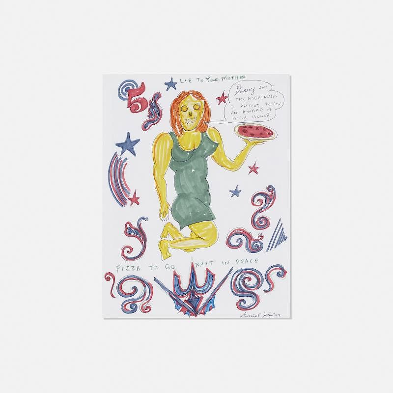 Appraisal: Daniel Johnston Untitled Daniel Johnston Untitled c ink on paper