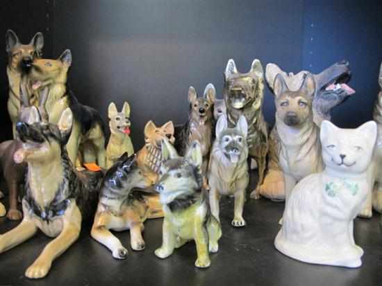 Appraisal: COLLECTION OF ASSORTED CAT AND DOG FIGURES INCLUDING B G