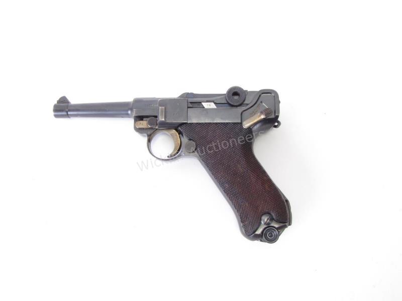 Appraisal: Mauser S G Date Luger Pistol-Round barrel Chambered in mm