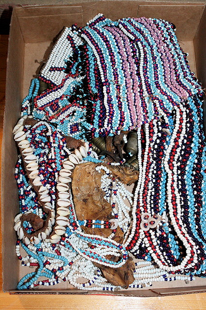 Appraisal: A COLLECTION OF SOUTH AFRICAN BEAD JEWELLERY TO INCLUDE necklaces