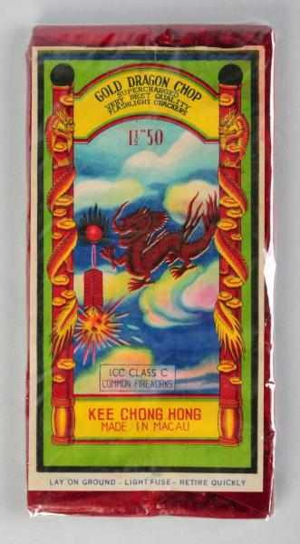 Appraisal: Gold Dragon Chop -Pack - Firecrackers Class Manufactured by Kee