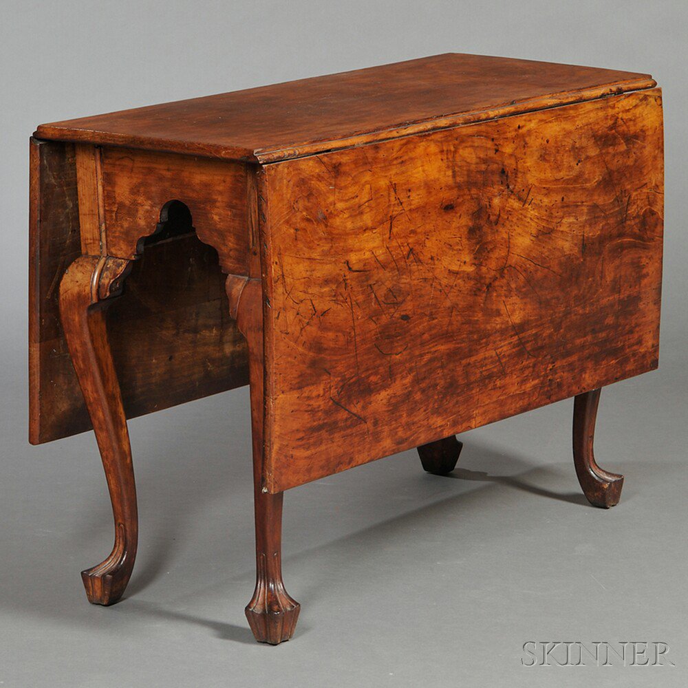 Appraisal: Cherry Drop-leaf Table probably Pennsylvania c - rectangular drop-leaf top