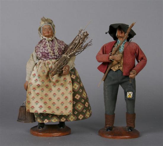 Appraisal: A Group of Two Ceramic Figures Height of first inches