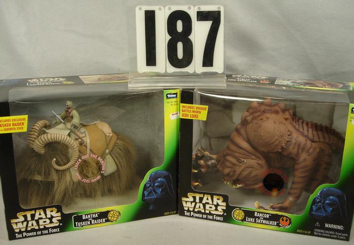 Appraisal: Lot of Kenner Star Wars Figure Sets Bantha and Tusken