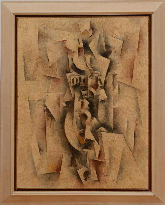 Appraisal: ROBERT MARC - CUBIST COMPOSITION Oil on canvas signed 'Robert