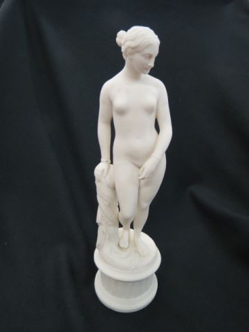 Appraisal: Parian Figurine of a Nude Woman classical style excellent