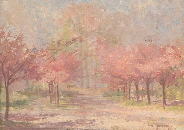 Appraisal: MAUD GERARD FRENCH - x Pastel landscape Oil on board