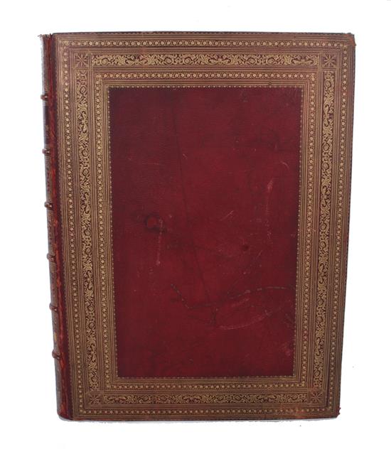 Appraisal: Book British Gallery of Pictures leather bound folio circa BRITISH