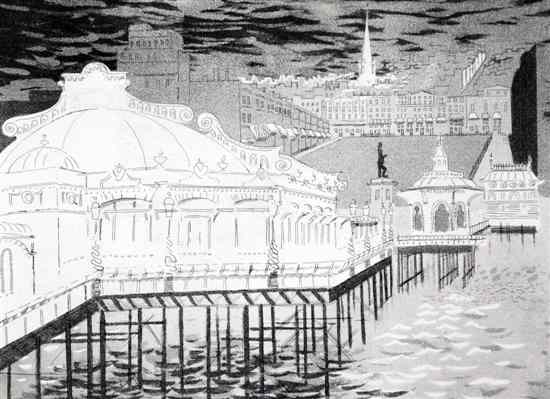 Appraisal: John Piper - folio of twelve aquatints Brighton Aquatints Duckworth