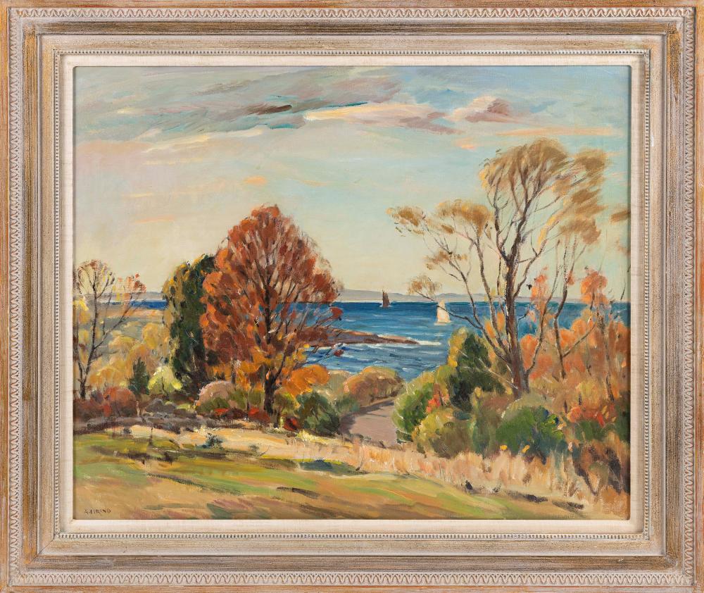 Appraisal: ANTONIO CIRINO RHODE ISLAND ITALY - NORTH SHORE LANDSCAPE POSSIBLY