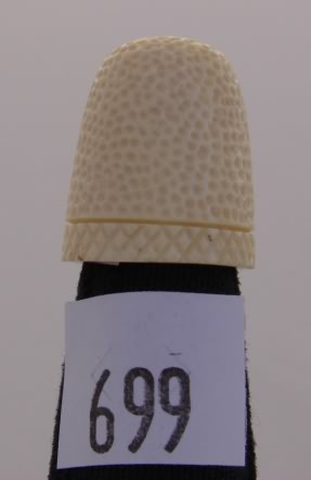 Appraisal: Ivory dome thimble