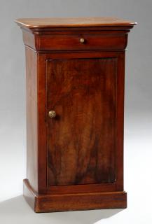 Appraisal: French Louis Philippe Carved Walnut Nightstand French Louis Philippe Carved