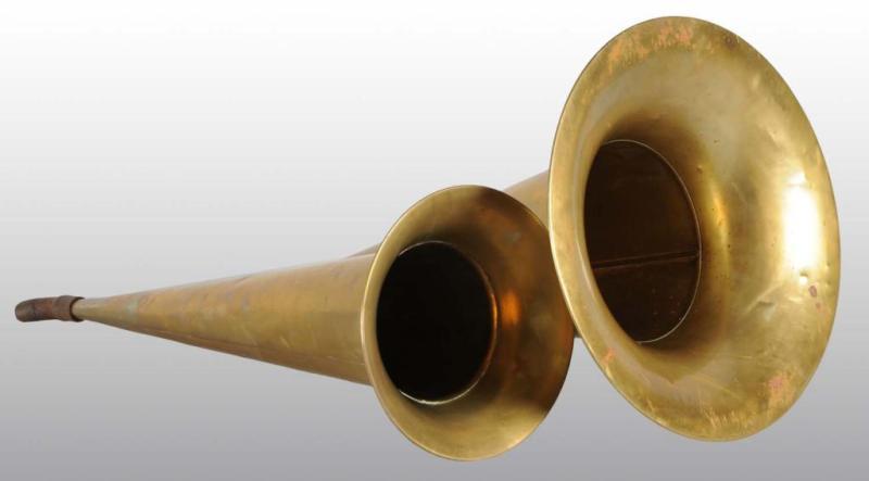 Appraisal: Lot of Brass Edison Phonograph Horns Condition Excellent Size Largest