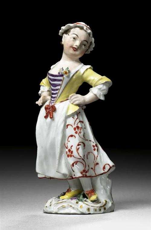 Appraisal: GIRL DANCING Meissen mid th century In the style of