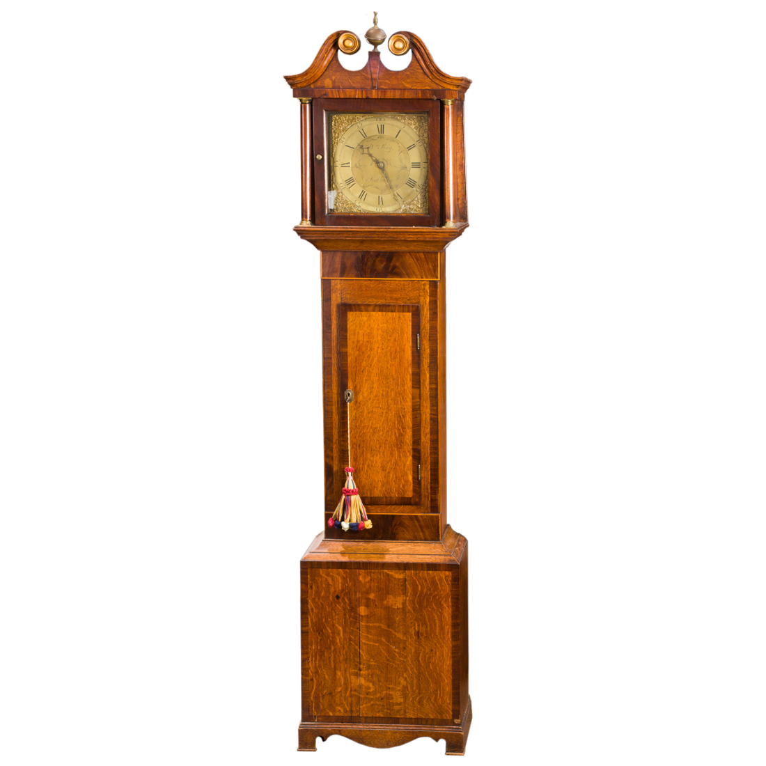 Appraisal: A WILLIAM RAY SUDBURY OAK LONGCASE CLOCK A William Ray