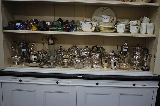 Appraisal: A LARGE QUANTITY OF SILVER PLATED METAL WARE to include