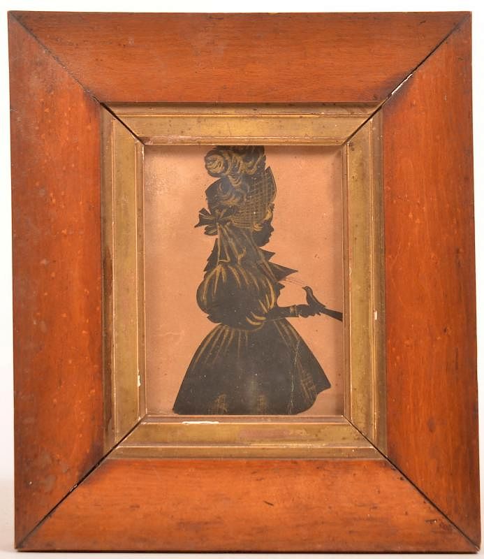 Appraisal: Silhouette of Lydia Vine by J Gapp Important Identified Gold