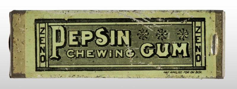 Appraisal: Zeno Slide-Top Pepsin Chewing Gum Tin Description Circa to Lid