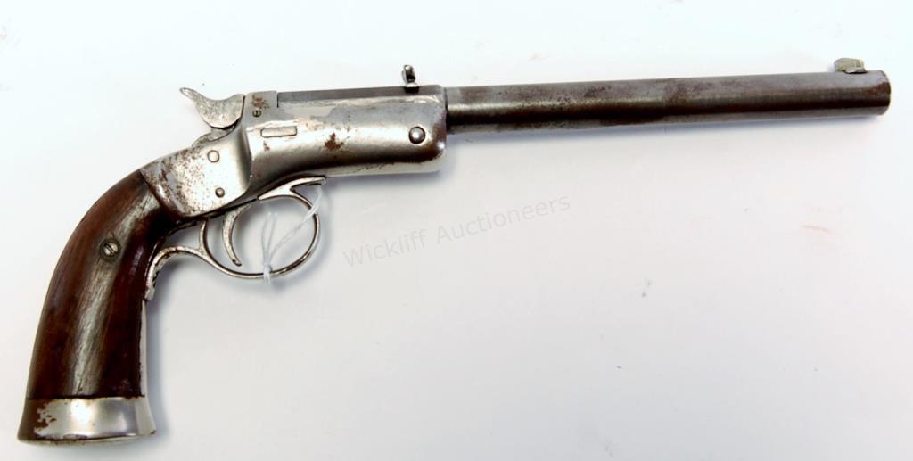 Appraisal: Stevens No Single Shot Pistol-Blued part round part octagonal barrel