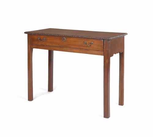 Appraisal: Philadelphia Chippendale mahogany pier table ca altered h w