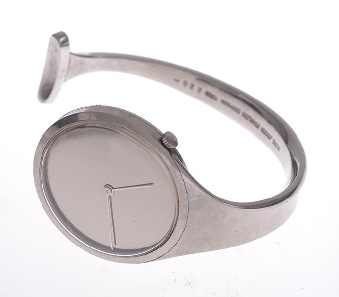 Appraisal: A GEORG JENSEN LADIES WRISTWATCH STAINLESS STEEL CASE AND BAND