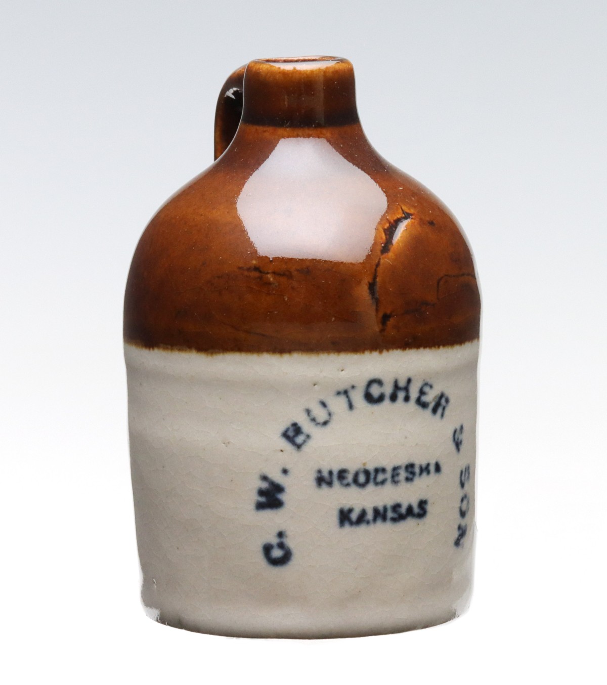 Appraisal: NEODESHA KANSAS STONEWARE MINI JUG