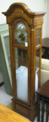 Appraisal: OAK GRANDFATHER FLOOR CLOCK Ethan Allen Furniture Co model manufactured