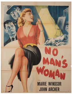 Appraisal: No Man's Woman Republic Three sheet x Mystery Folded Creases