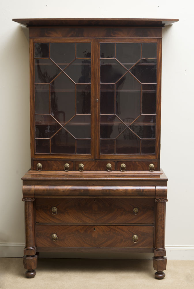 Appraisal: BOSTON CLASSICAL MAHOGANY BOOKCASE ft x in x in Estate