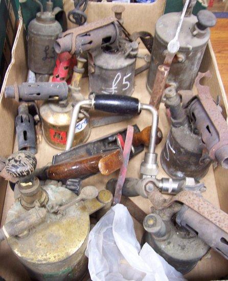 Appraisal: Various blow lamps and other tools