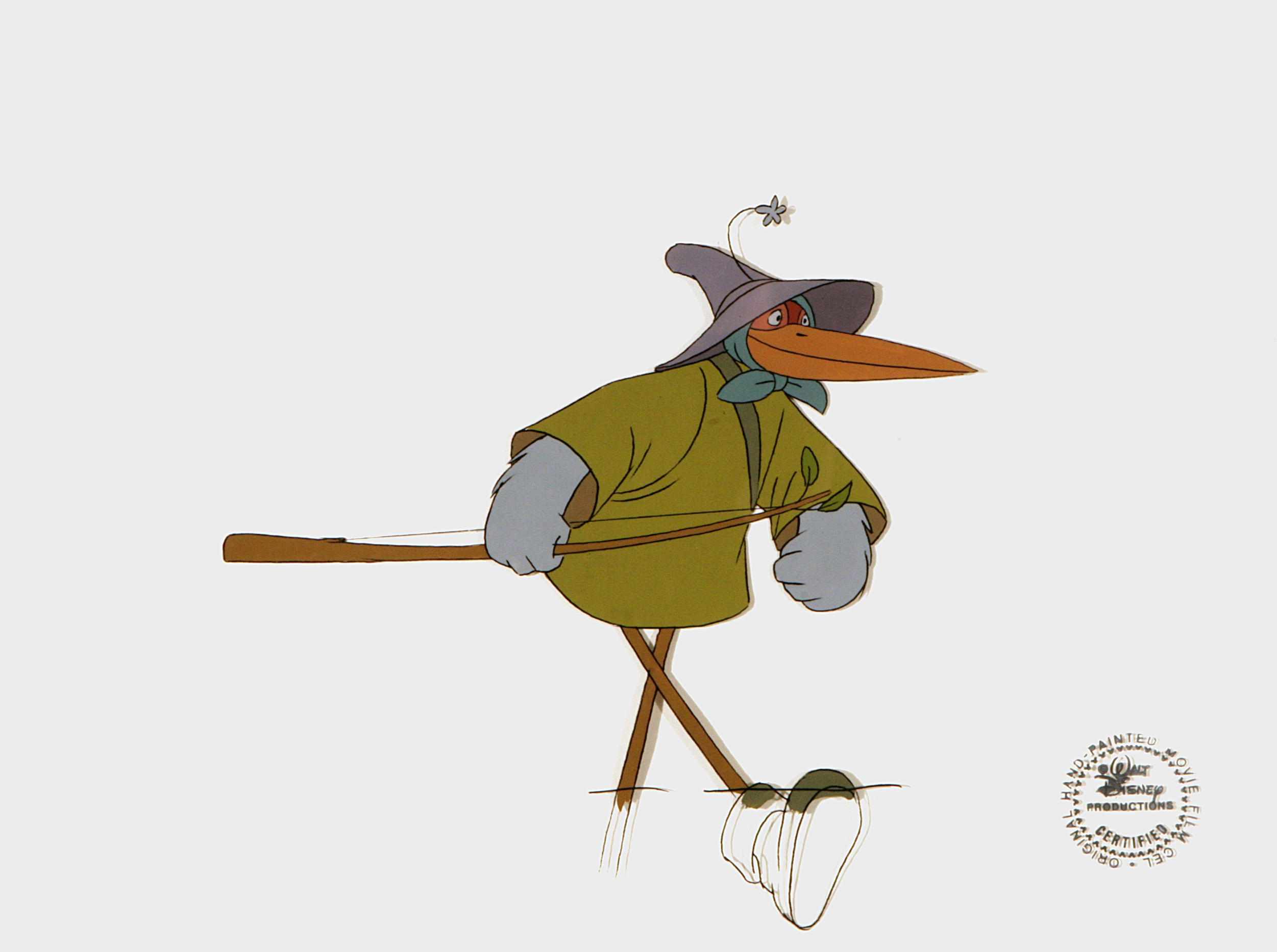 Appraisal: Animation Art A Walt Disney celluloid from Robin Hood gouache