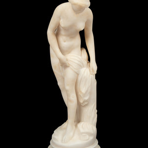 Appraisal: An Italian Alabaster Figure of a Nude Late th Century