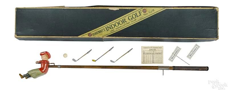 Appraisal: Schoenhut lady golfer in its original box Schoenhut lady golfer